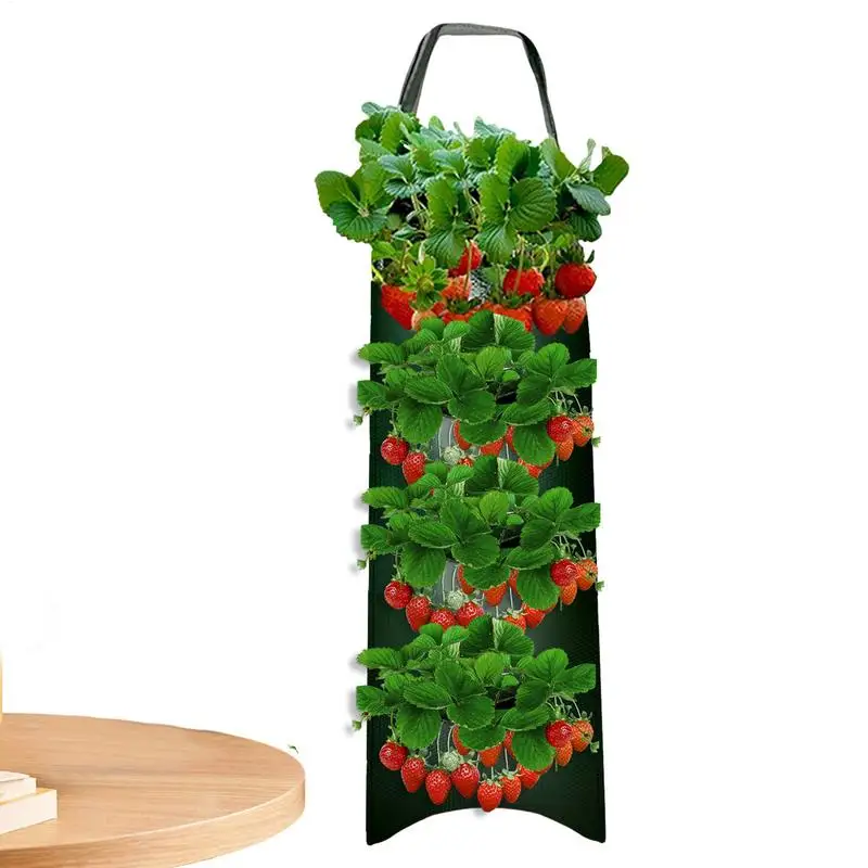 Tomaten-Wachstumsbeutel, Obstbelüftungstasche mit 8 Löchern zum Pflanzen und Wachstum, Gartenbeutel für Tomaten, Rosen, Karotten, Kartoffeln Image