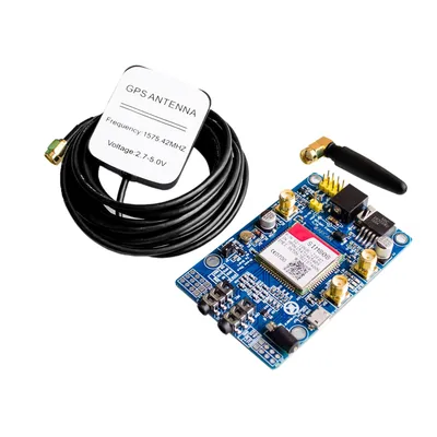 Si Tai&SH SIM808 Module GSM GPRS GPS Development Board IPX SMA with Antenna for Raspberry Pi Support 2G 3G 4G SIM Card