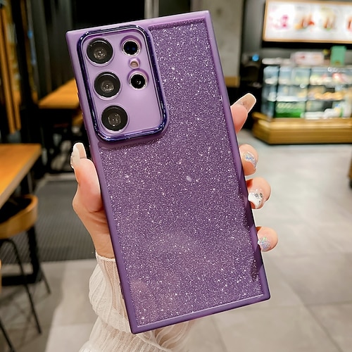 Handy Hülle Handyhüllen Für Samsung Galaxy S25 S25 Edge S24 S24 FE S23 Ultra Plus S22 Plus Ultra A55 5G A35 5G A25 A15 Rückseite Bling Glitzer glänzend Stoßfest Farbverläufe Silikon Image