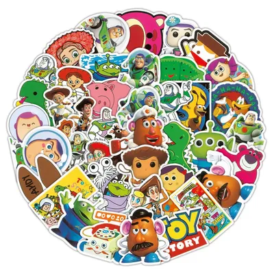 50 Stück Retro-Spielzeug-Crew-Doodle-Aufkleber – wasserfeste Vinyl-Aufkleber für Laptops, Hydroflaschen und Skateboards (Anime Worlds Store) Image
