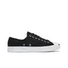 Converse Jack Purcell Herren und Damen Skateboardschuhe Low-Top Schwarz Outdoor Sneaker Unisex Vintage Sneaker