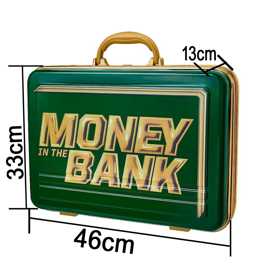 1:1 GELD IN THE BANK REPLICA Contract COMMORATIVE BRIEFCASE GRÜN NEUER Koffer Geld in der Bank Contract-Tasche