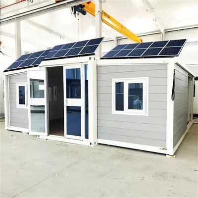 Solar Container Folding House Double-wing Expansion Prefabricated House Living Container 40-foot Export Movable Structure