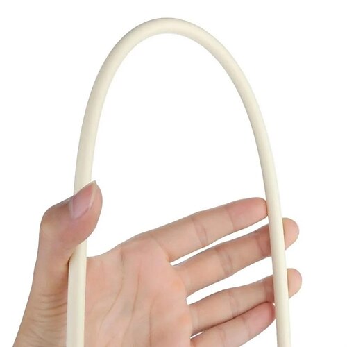 Rohrinnenreinigungsbürste mit langem Griff, Kaminbürste mit Nylonborsten, runder Rohrreiniger zum Schrubben von Innenräumen von Rauchrohren, Schmutzentfernung, Reinigungswerkzeug für Haushalt und Image