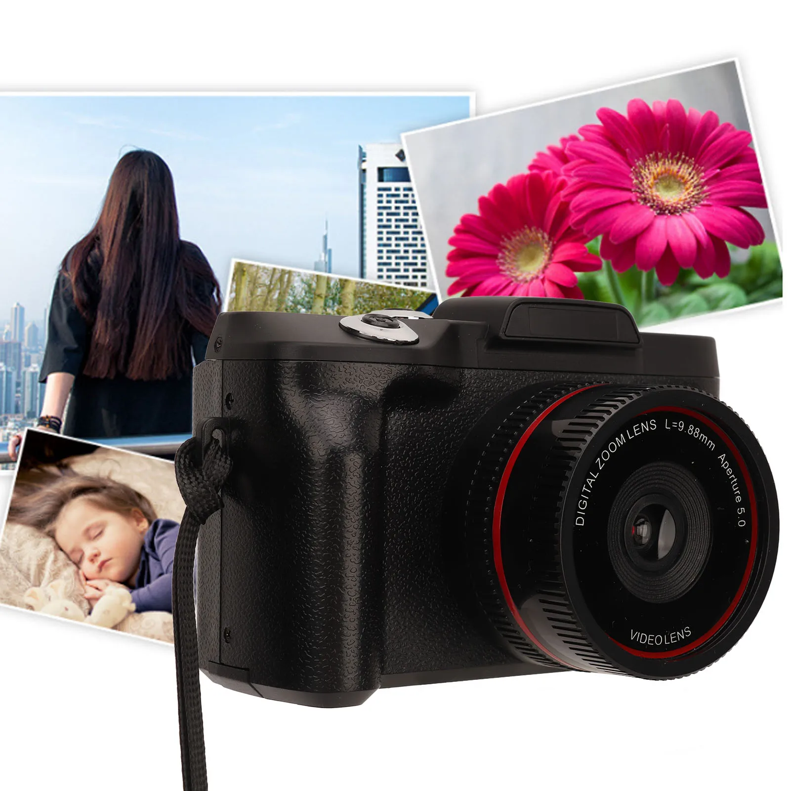 Smart Digital Camera Digital Camera 1080P Digital Camera 16MP HD Smart Digital Camera SLR Digital Camera for Photography