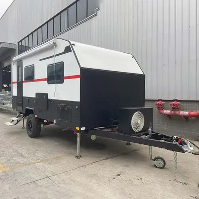 2025 the Most Hot Sale Aluminum Tiny House Mini caravan Teardrop Travel Camper Trailer for 4 People