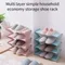 4-layer Z-Shaped Shoe Rack, Household Shoe Storage Artifact, Dormitory Multi-Layer Assembly Shoe Rack Shoemaker Organizer