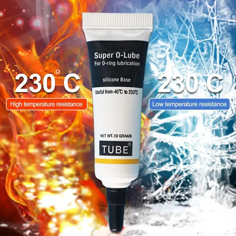 Silikonfett-Schmiermittel, Heimwerker-Hardware, wasserdicht, Lebensmittelqualität, Super-O-Lube, O-Ring, Kaffeemaschine, Schmierung, Weiß Image