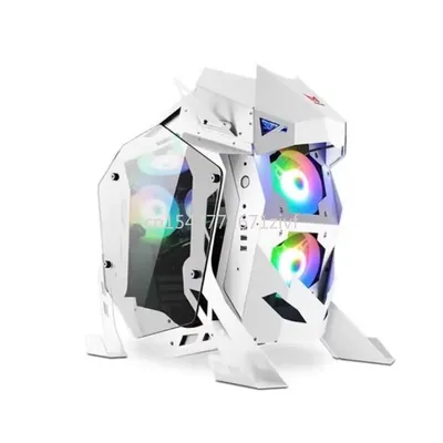 Internet Cafe E-Sports wassergekühltes Spielchassis, speziell geformtes, offenes, transparentes Desktop-Chassis mit gehärtetem Glas Image