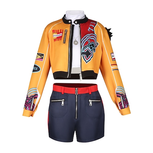 Von koreanischen Idolen inspiriert Idol Popstar Kostüm Festkleidung Virtuelles Idol for Damen Erwachsene Halloween Karneval Leistung Comic-Konzert Anime Expo Image