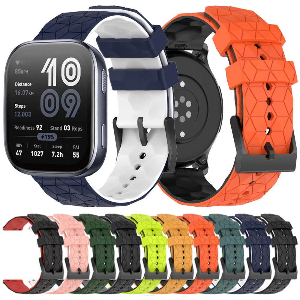 22 mm 20 mm Silikonarmband für Amazfit Bip 6/Active 2 Ersatzbänder für Amazfit BALANCE/GTR 4 3/GTS 4 2mini/Bip 3 Pro Armband Image