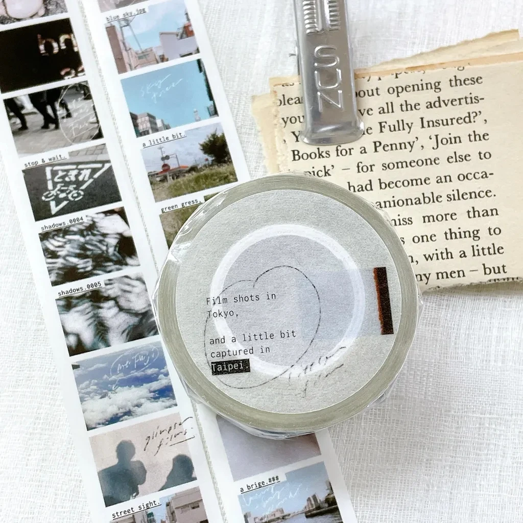 Somesortoffern Vintage Daylights Washi PET Tape DIY Card Making Scrapbooking Plan Decorative Sticker