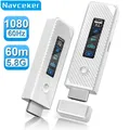 Navceker Trasmettitore e ricevitore video con trasmissione wireless da 60 m Cavo adattatore display extender HDMI per schermo per fotocamera PC a TV