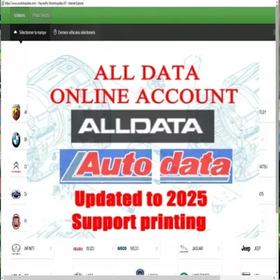 New alldata 10.53 Car Software mitchell ultramate 2023.07 auto repair alldata software All data car software with Wiring diagram