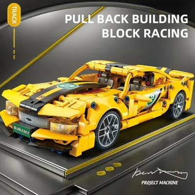 Technisches Auto City Speed Car Modell Bausteine Super Racers Ziegel Konstruktionsspielzeug für Kinder Weihnachtsgeschenk Image