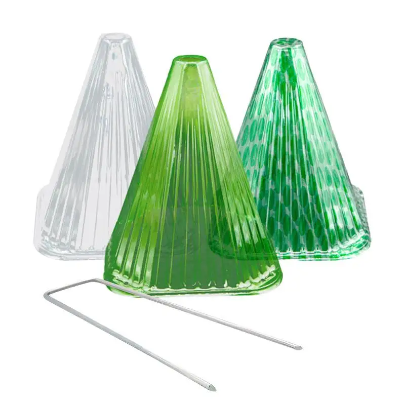 1PC Garten Pflanze Cloches Abdeckung Wiederverwendbare Quadratische Pflanzen Wachstum Box Gegen Schnecken wetter Einflüge Grüne Pflanze Schutz Abdeckung Image