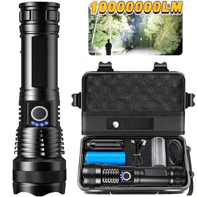 Flashlights High Lumens Rechargeable, Super Bright Flashlight, 5 Modes LED Flashlight, IPX6 Waterproof Powerful Flash Light