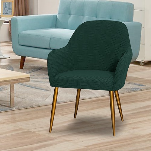 5x5 Gitter Stuhlbezug für hohe Armlehnen - dehnbarer Schonbezug für Sessel, langlebig stilvolle Passform für Wohnzimmermöbel Image