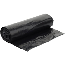Pack4Food24 250 Müllsäcke Abfallsäcke schwarz 120l 700x1100mm LDPE T60 10x25 auf Rolle Image