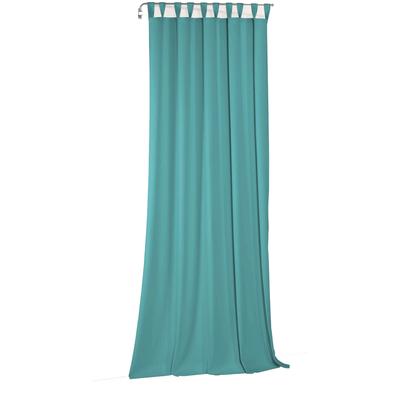 Vorhang WIRTH "Newbury", blau (türkis), B:130cm H:325cm, Baumwolle, Polyester, Gardinen, nach Maß Image