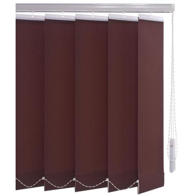 Lamellenvorhang LIEDECO "Vertikalanlage 89 mm" Gr. 10, braun (cappuccino), B:150cm H:250cm, Jalousien Image