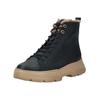 Schnürstiefelette PAUL GREEN "Paul Green Stiefelette Nubukleder", Damen, Gr. 37,5, blau (ocean), Nubukleder, casual, Schuhe