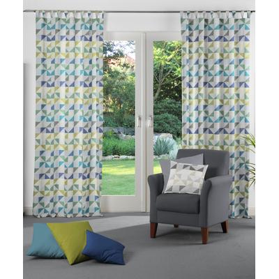 Vorhang WIRTH "Berlare", blau, B:132cm H:185cm, Baumwolle, Polyester, Gardinen, nach Maß Image
