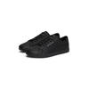 Sneaker TOMMY HILFIGER "TH HI VULC CORE LOW LTH II ESS", Herren, Gr. 45, schwarz, Lederimitat, unifarben, sportlich, Schuhe, Freizeitschuh, Halbschuh, Schnürer in schmaler Form