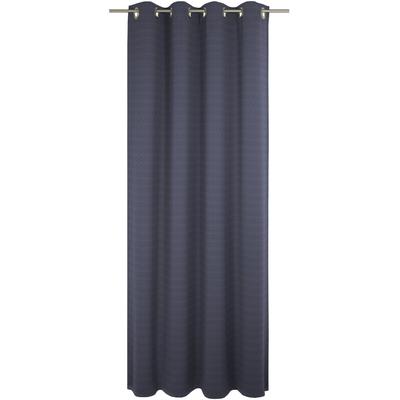 Vorhang ADAM "Uni Collection light", blau (dunkelblau), B:142cm H:215cm, Baumwolle (Bio-Baumwolle), Gardinen, nach Maß Image