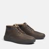 Schnürboots TIMBERLAND "SENECA BAYMID LACE UP SNEAKER", Gr. 41,5, grau (medium grau full grain), Leder, sportlich, Schuhe, Winterstiefel, Schnürstiefel, Winterschuhe