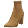Stiefelette STEVE MADDEN "STEVE MADDEN Stiefelette Textil", Damen, Gr. 41, braun (camel), Textil, casual, Schuhe