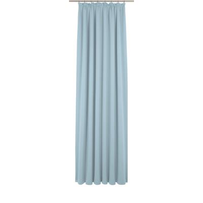 Vorhang WIRTH "Newbury", blau (hellblau), B:130cm H:145cm, Baumwolle, Polyester, Gardinen, nach Maß Image