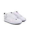 Sneaker DC SHOES "Court Graffik", Gr. 6(38), weiß, whtie, grün, 57.05% Leder, 28.2% Synthetikmaterial, 13.87% Polyester, 0.88% Textil, Schuhe