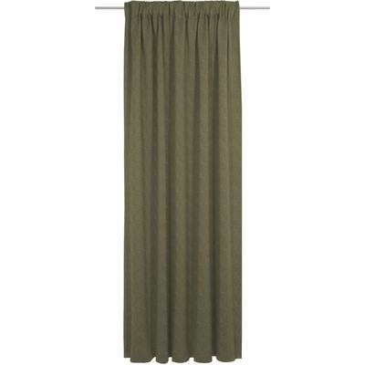 Vorhang WIRTH "Torbole", grün (moosgrün), B:132cm H:215cm, Baumwolle, Polyester, Gardinen, nach Maß Image
