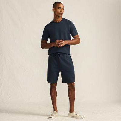 Luxe Shorts, Men, size: 36-38, regular, Blue, Cotton/Polyester/Poly-blend, by Lands' End