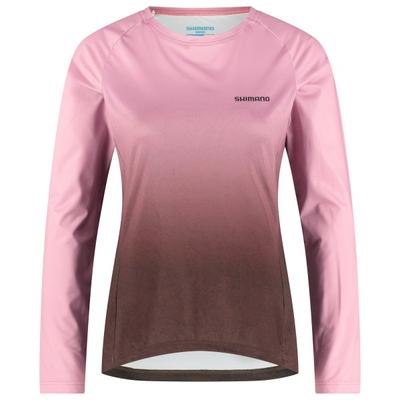 Shimano - Women's Parco L/S Printed Jersey - Radtrikot Gr S rosa Image