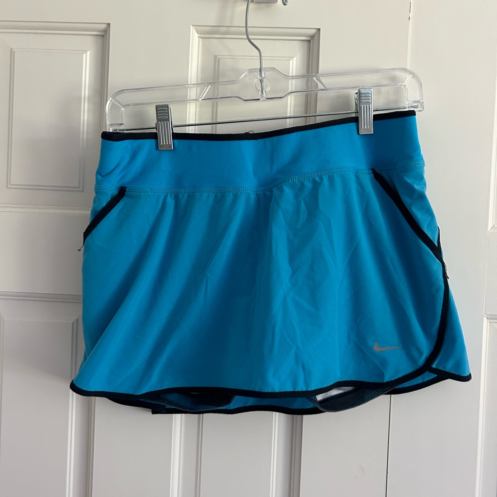 Nike Skirts | Blue Nike Tennis Athletic Skirt | Color: Blue | Size: M