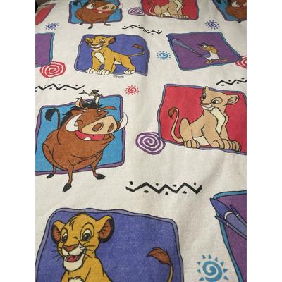 Disney Bedding | Disney Vintage Lion King Blanket Full Size 90s, Simba, Timone, Pumba, Nala | Color: Blue | Size: Twin