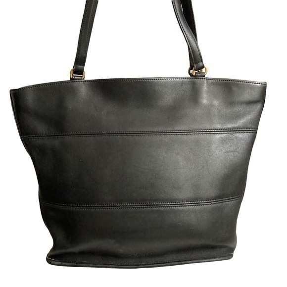 Coach Bags | Coach Vintage Black Tote Bag Rare Factory Defect!!! | Color: Black | Size: Os