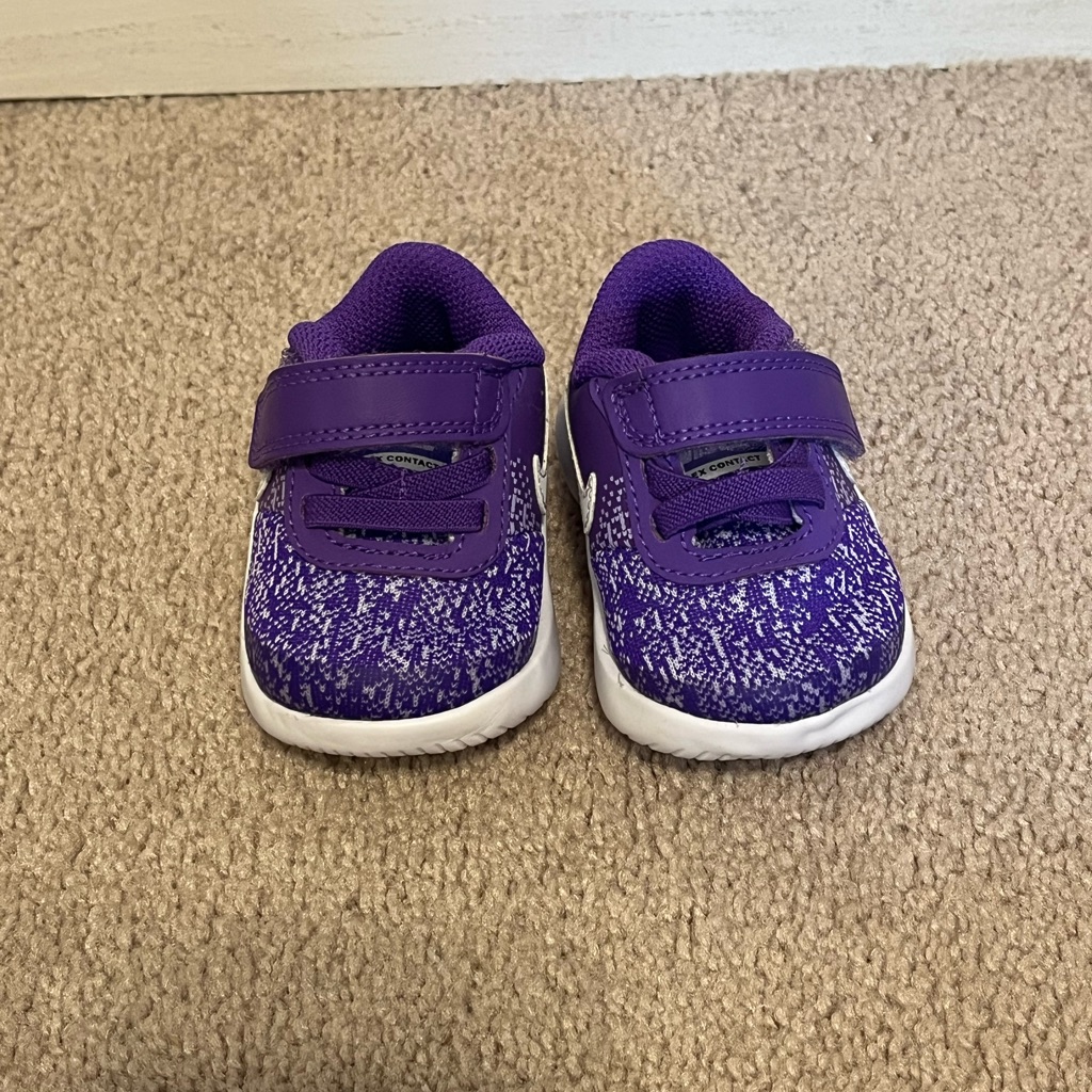 Nike Shoes | Toddler Nike Flex Contact Sneaker | Color: Purple/White | Size: 2bb