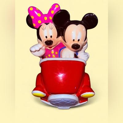 Disney Kitchen | Disney Mickey Mouse And Minnie Mouse Vintage Ceramic Cookie Jar | Color: Pink/Red | Size: Os