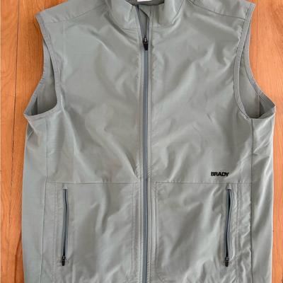 Brandy Melville Jackets & Coats | Brady Brand Mint Olive Green Training Vest Jacket Tom Brady Brand Medium | Color: Gray | Size: M