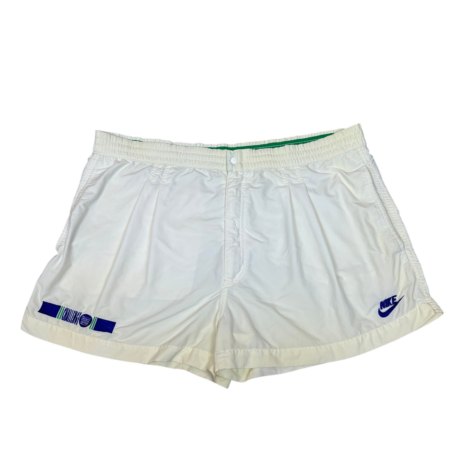 Nike Shorts | Vtg 90s Nike Tennis Shorts Challenge Court Men's L Agassi Drawstring Sampras | Color: White | Size: L