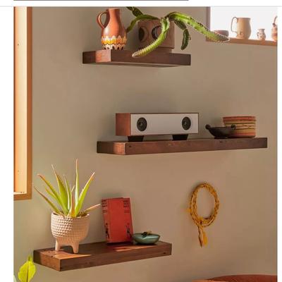 Urban Outfitters Wall Decor | Urban Outfitters Rustic Wood Floating Wall Shelves (2) | Color: Brown | Size: Large