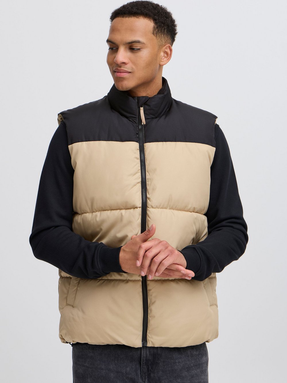 BLEND Steppweste Herren beige, S Image