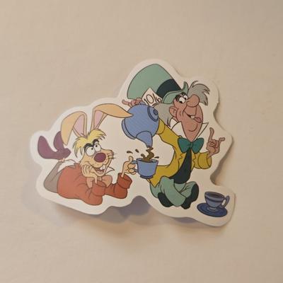 Disney Design | 10/$10 Mad Hatter And March Hare Sticker | Color: Blue/Yellow | Size: Os