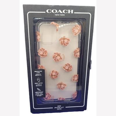 Coach Accessories | Coach Case For Iphone 11 Pro Max 6.5", Pink Roses | Color: Cream/Pink | Size: Os