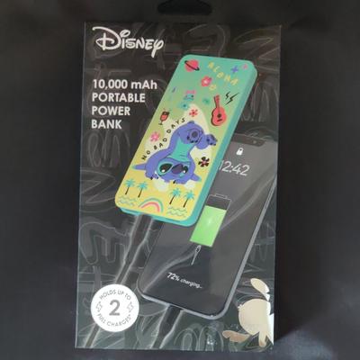 Disney Cell Phones & Accessories | Disney Stitch Power Bank With Tropical Design | Color: Blue/Green | Size: Os