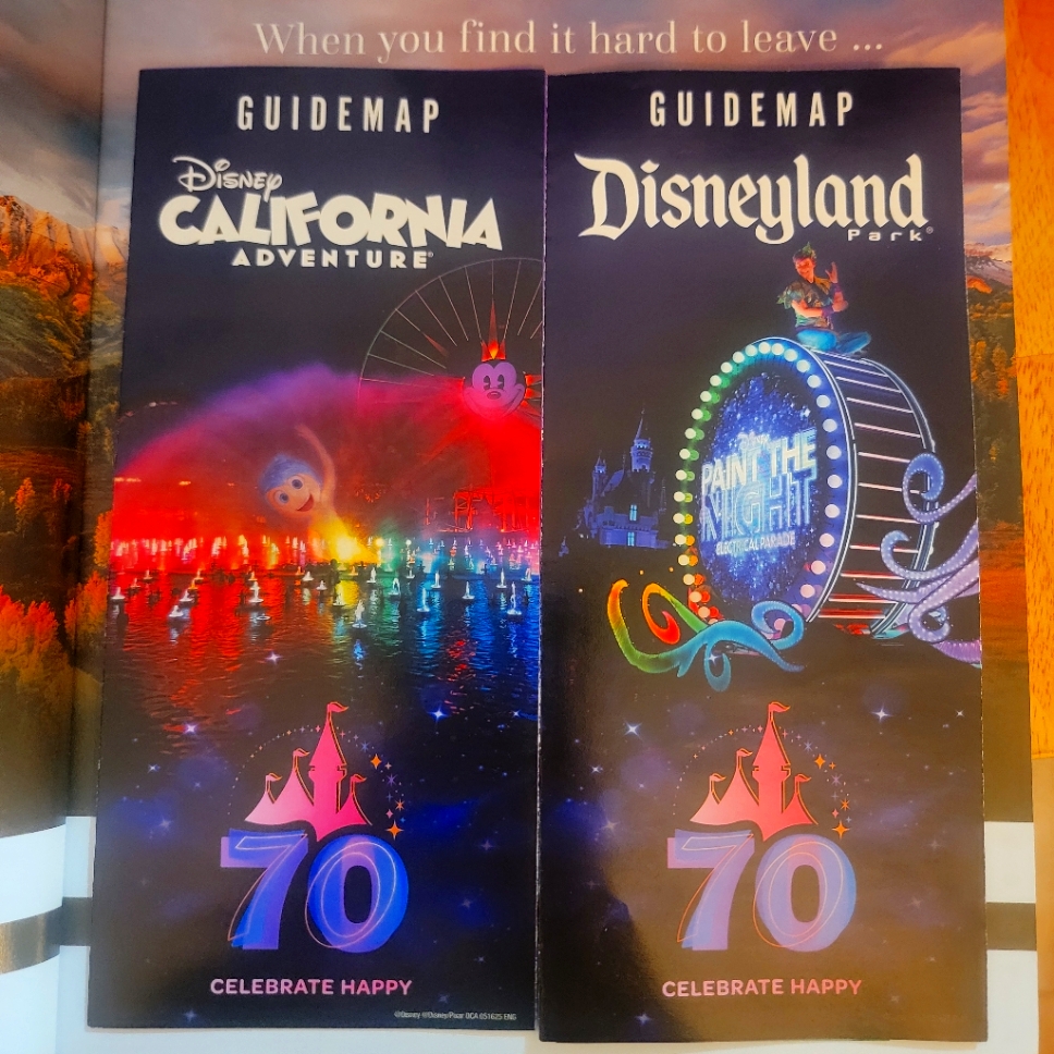 Disney Other | Disneyland And Dca 70th Family Adventure Map Guides 2025 Limited Edition | Color: Blue/Purple | Size: Os