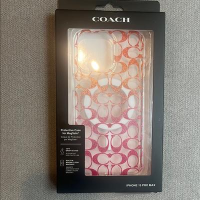 Coach Cell Phones & Accessories | Coach Pink Ombr Protective Magsafe Iphone 15 Pro Max Case For Cell Phones | Color: Pink | Size: Os
